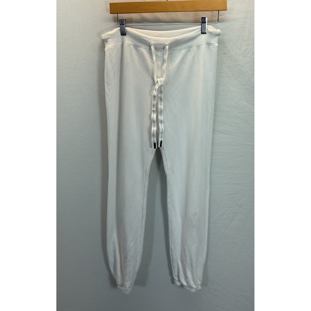 Stateside Jogger Sweatpants Womens White Modal Blend Drawstring‎ Size S Lounge